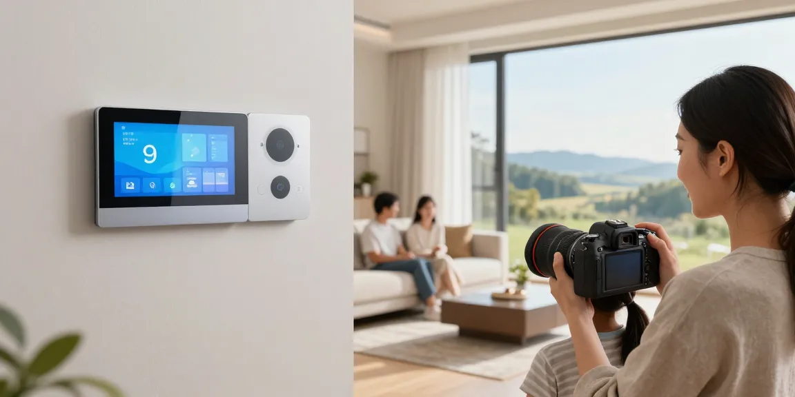 Smart home living room showcasing advanced technology and comfort with خانه هوشمند جهان اسمارت devices.