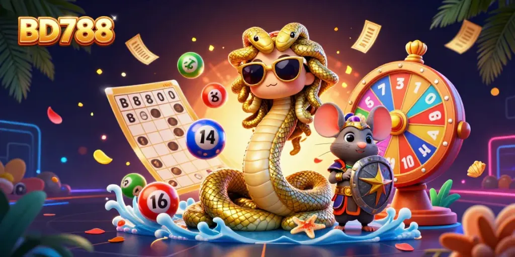 Join vibrant gameplay with BD788 featuring Medusa and lively gambling elements.