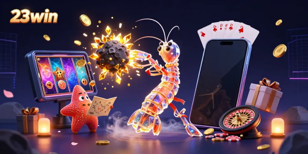 Experience thrilling gameplay at 23win with galactic samurai and vibrant casino elements.