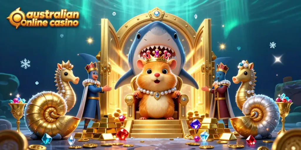 Experience thrilling gameplay at an australian online casino with a vibrant, underwater discovery scene.