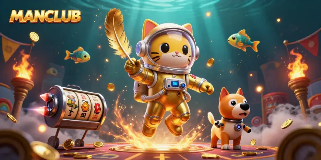 Join the MANCLUB and win big with immersive slot action in a vibrant casino atmosphere.