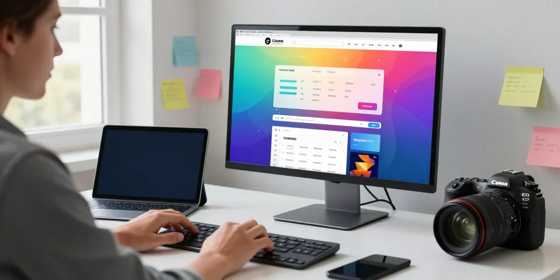 Person using a linking site interface on a computer, optimizing for easy access.